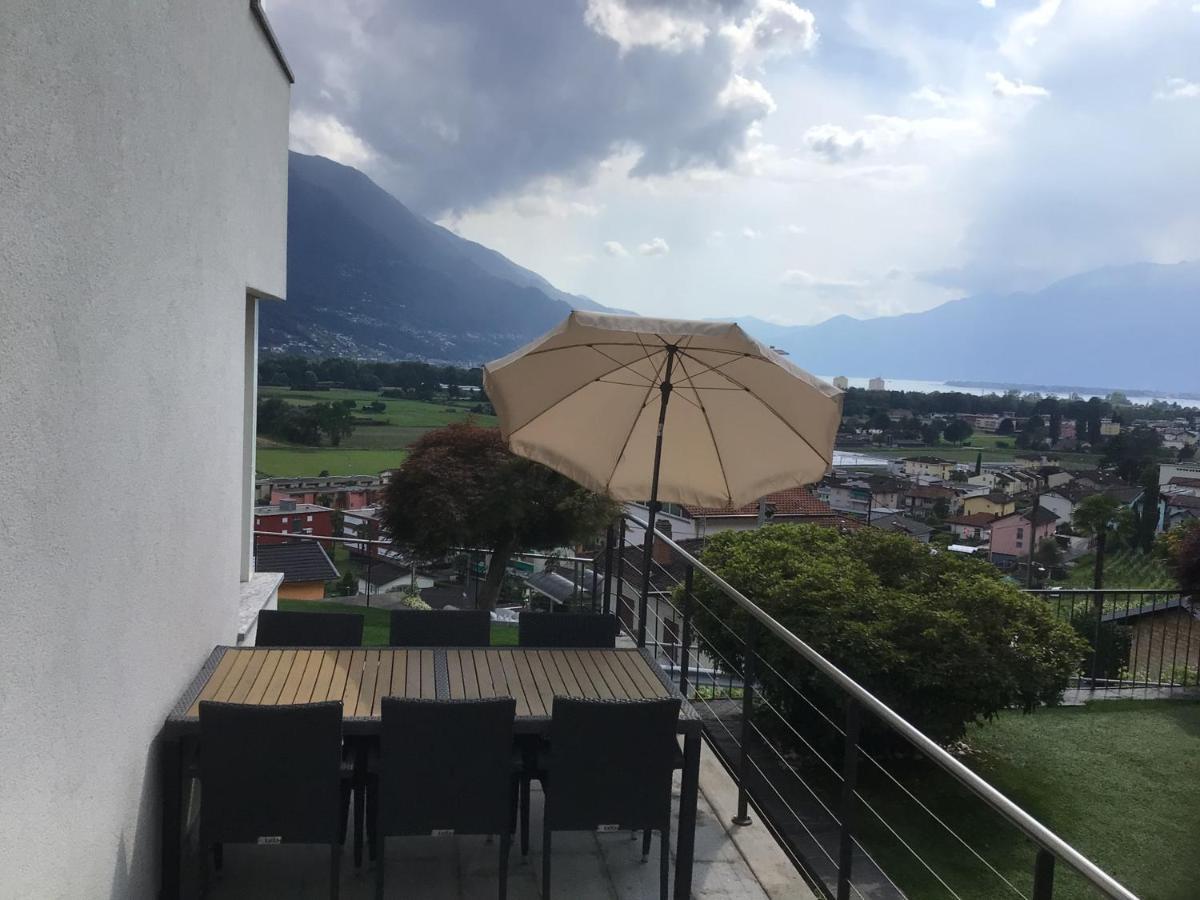 Moderno Bilocale Vista Lago Maggiore Gordola Exterior foto
