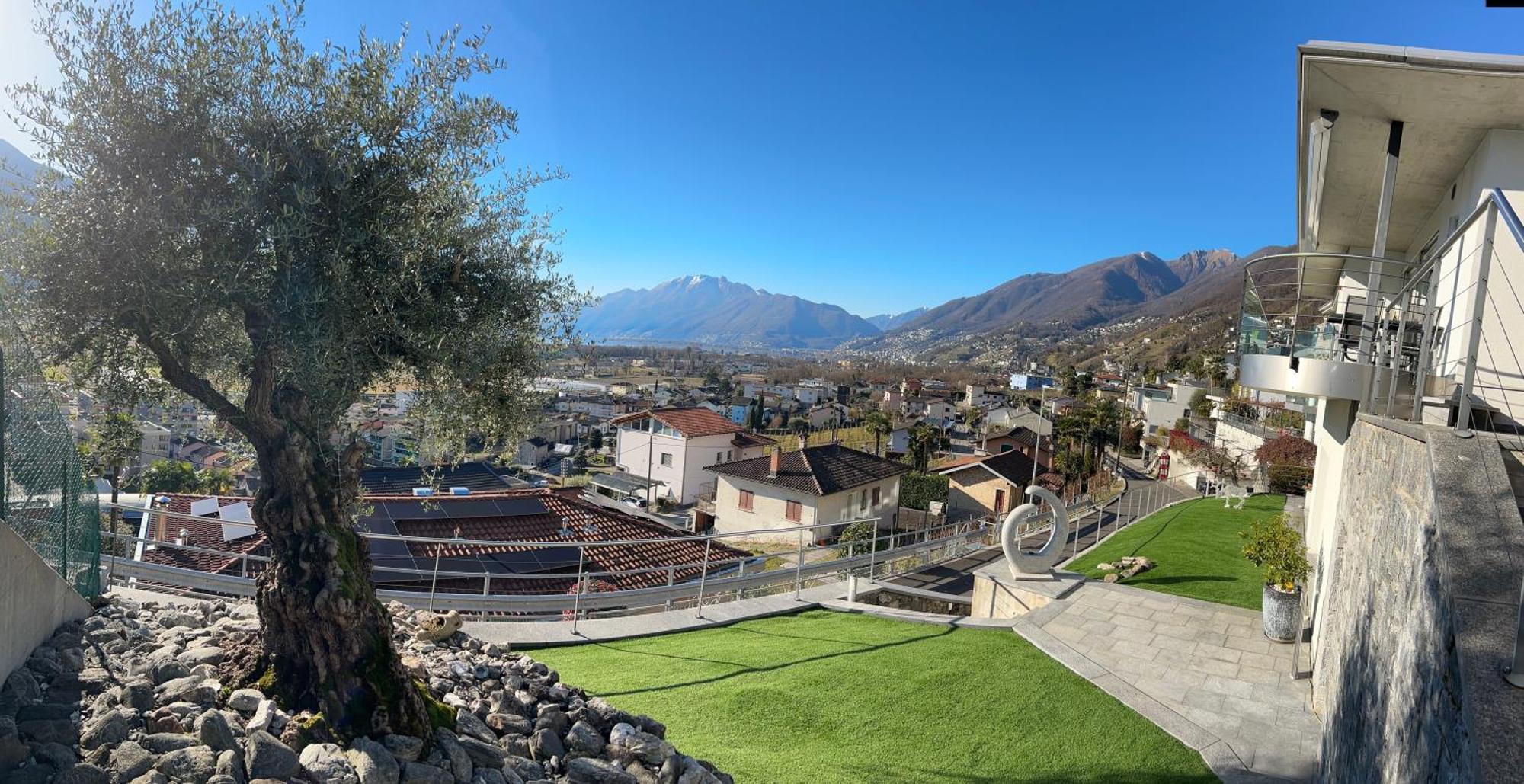 Moderno Bilocale Vista Lago Maggiore Gordola Exterior foto
